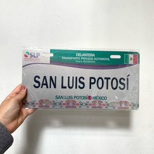 San Luis Potosi decorative Mexico car front license plate